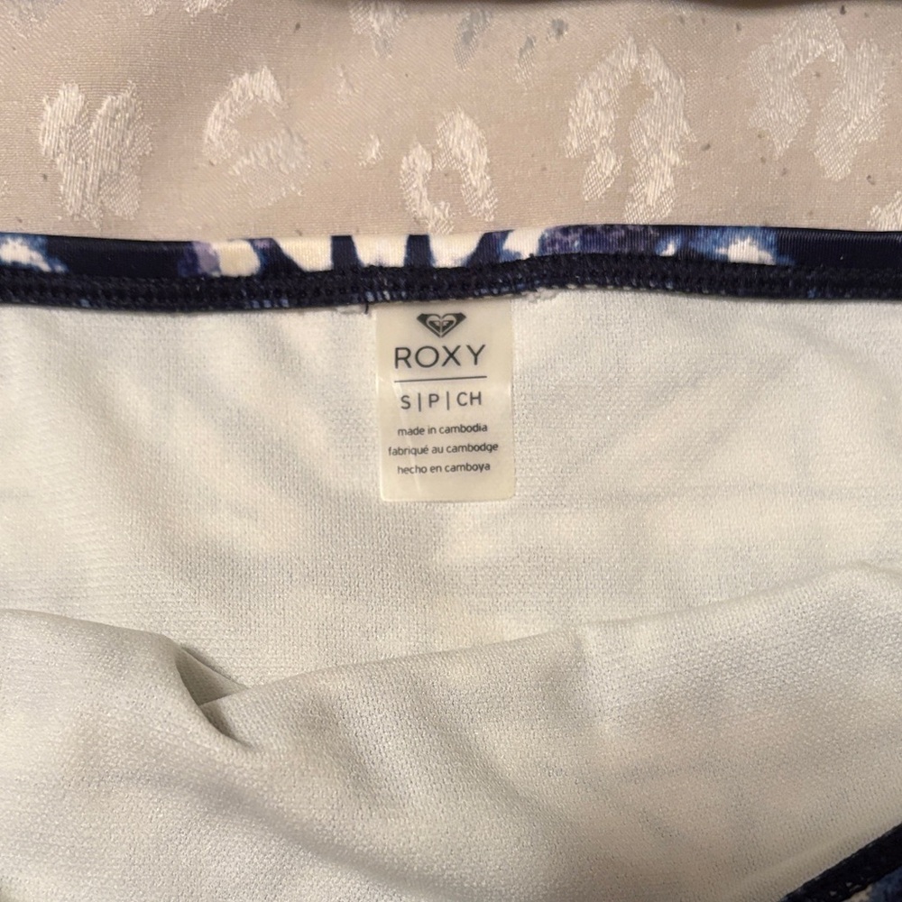 Roxy Navy and White Patterned Bikini - Picture 2 of 5